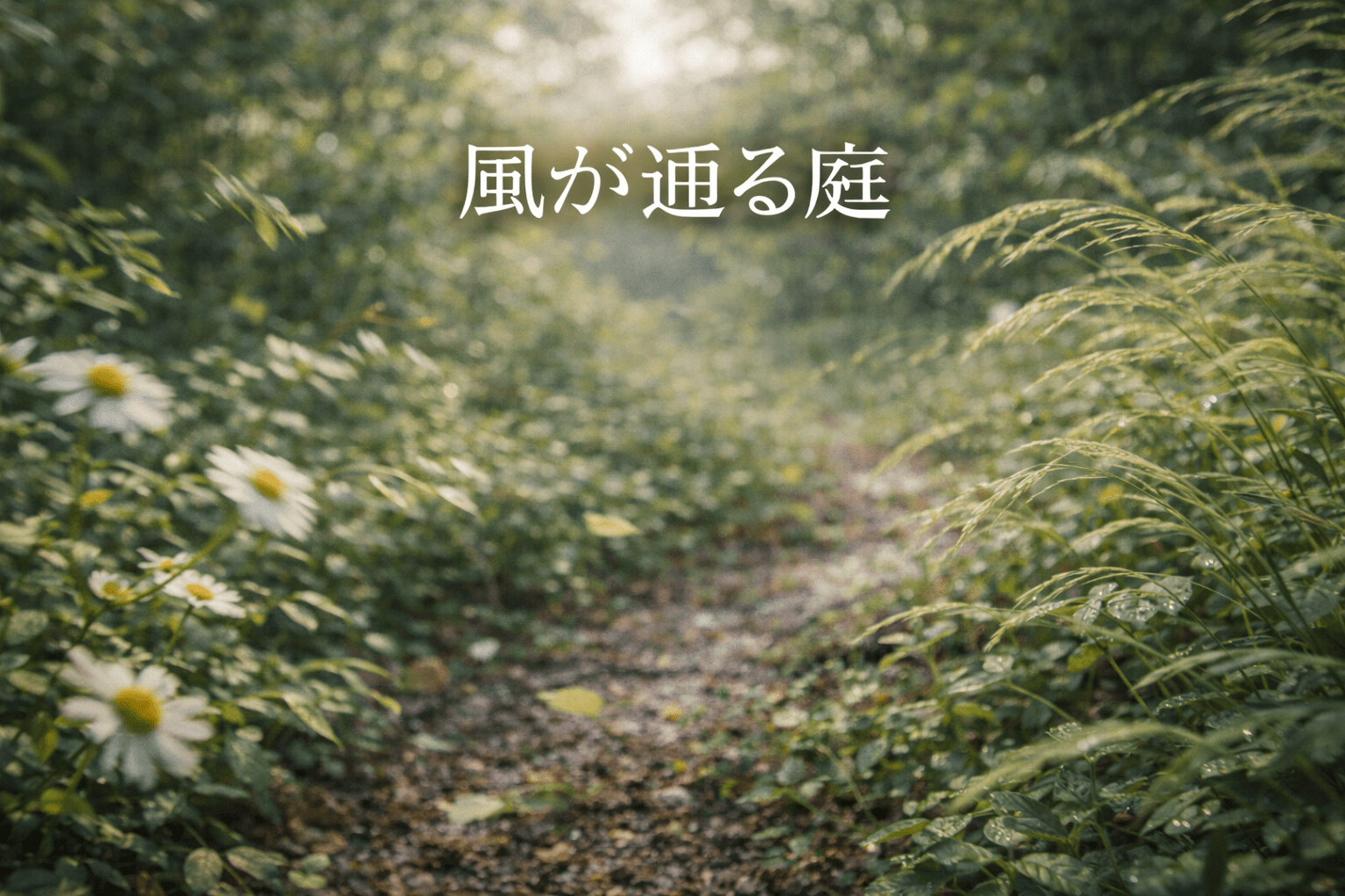 風が通る庭