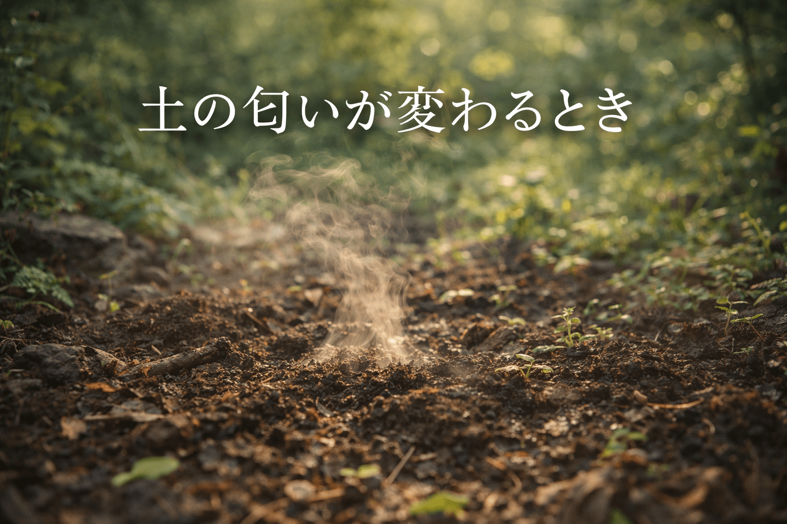 土の匂いが変わるとき