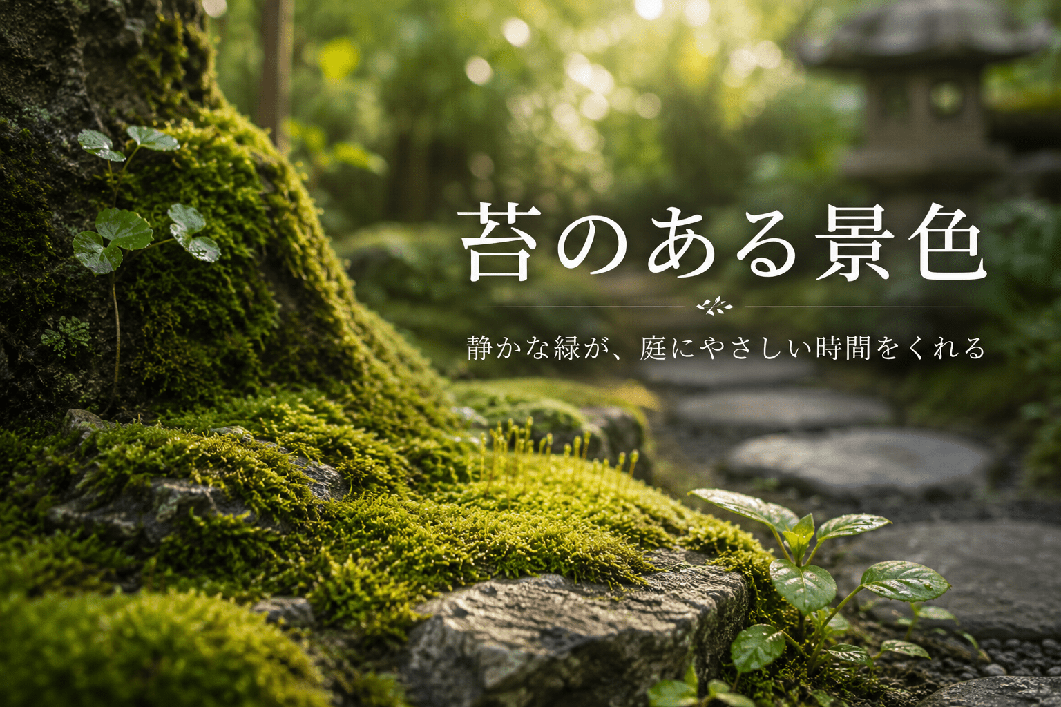 苔のある景色