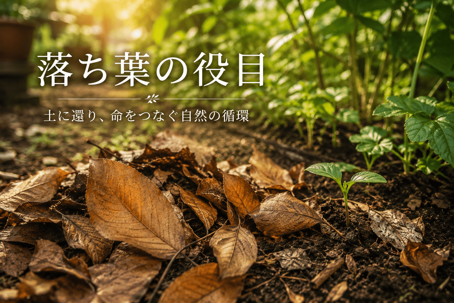 落ち葉の役目