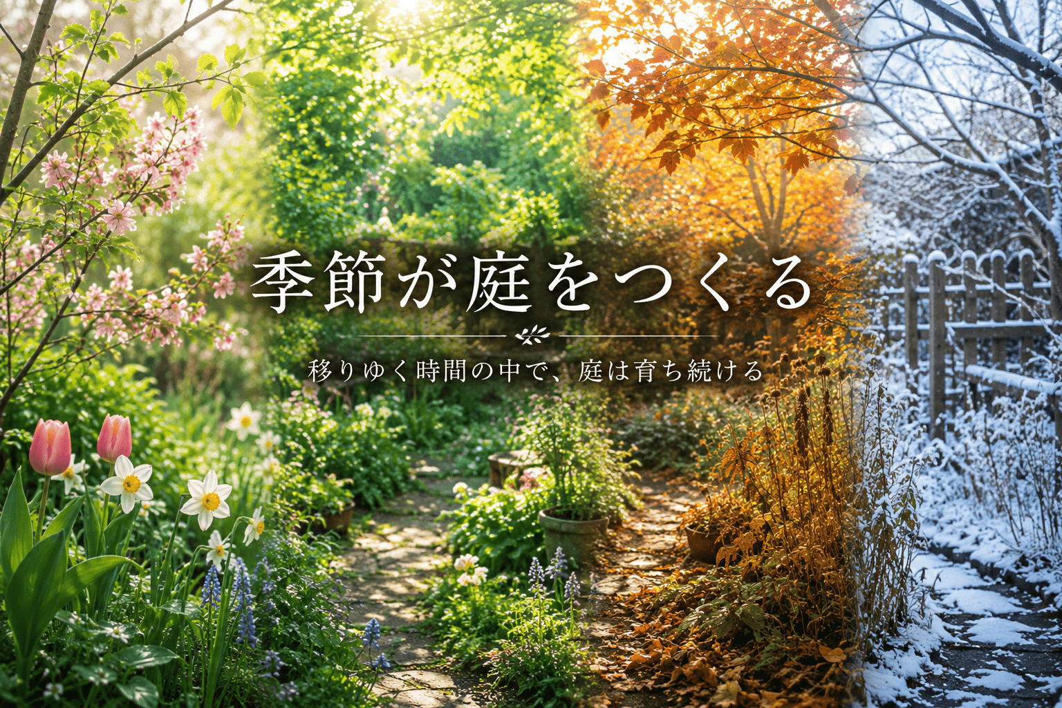 季節が庭をつくる