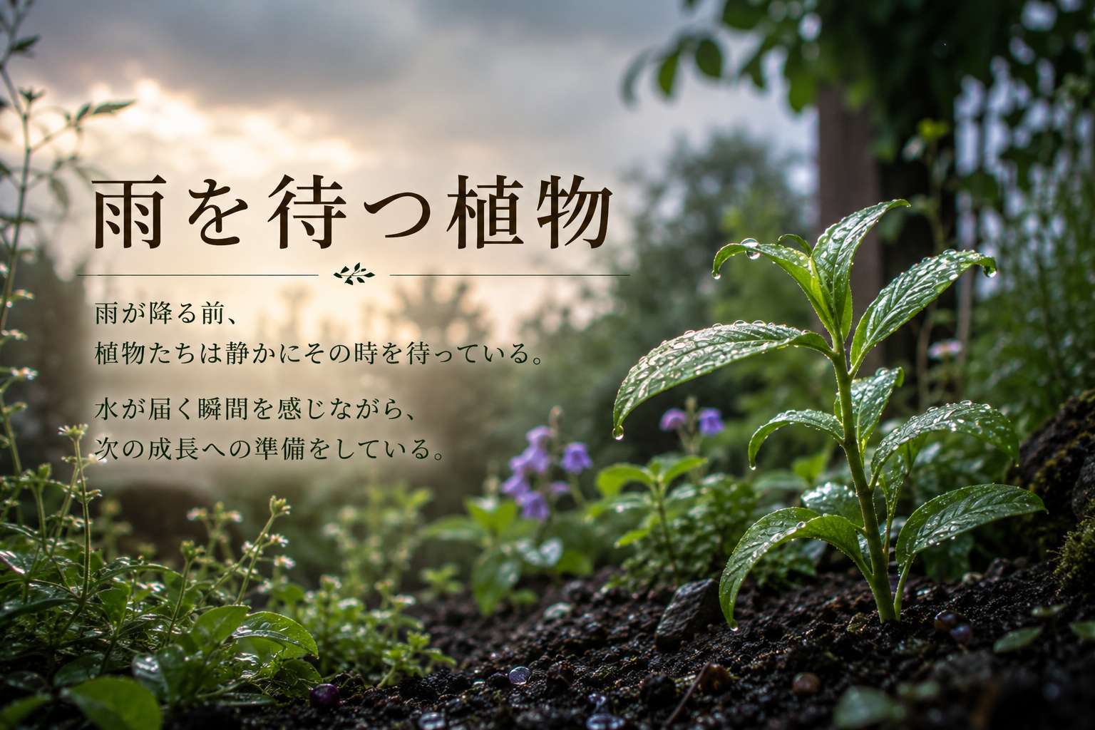 雨を待つ植物