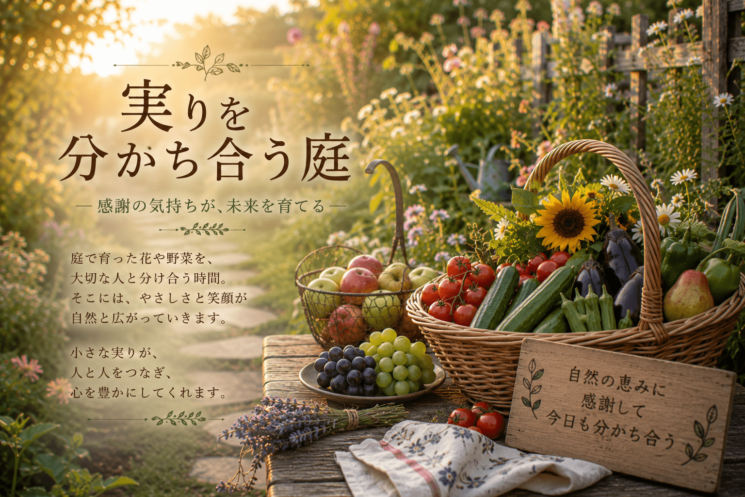実りを分かち合う庭