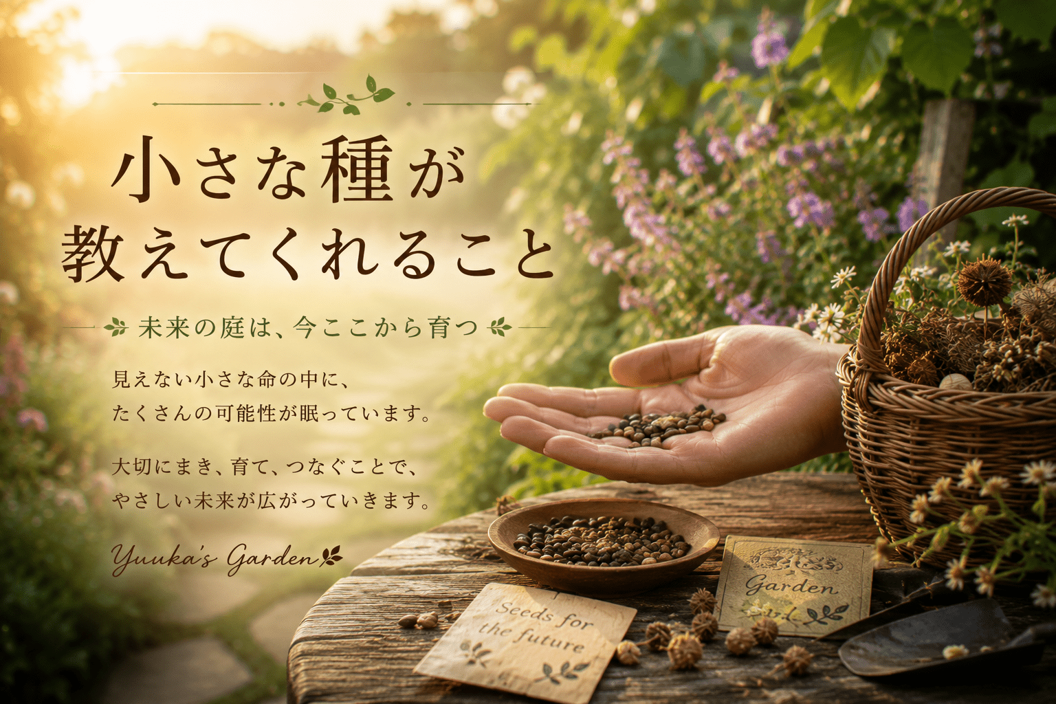 小さな種が教えてくれること
