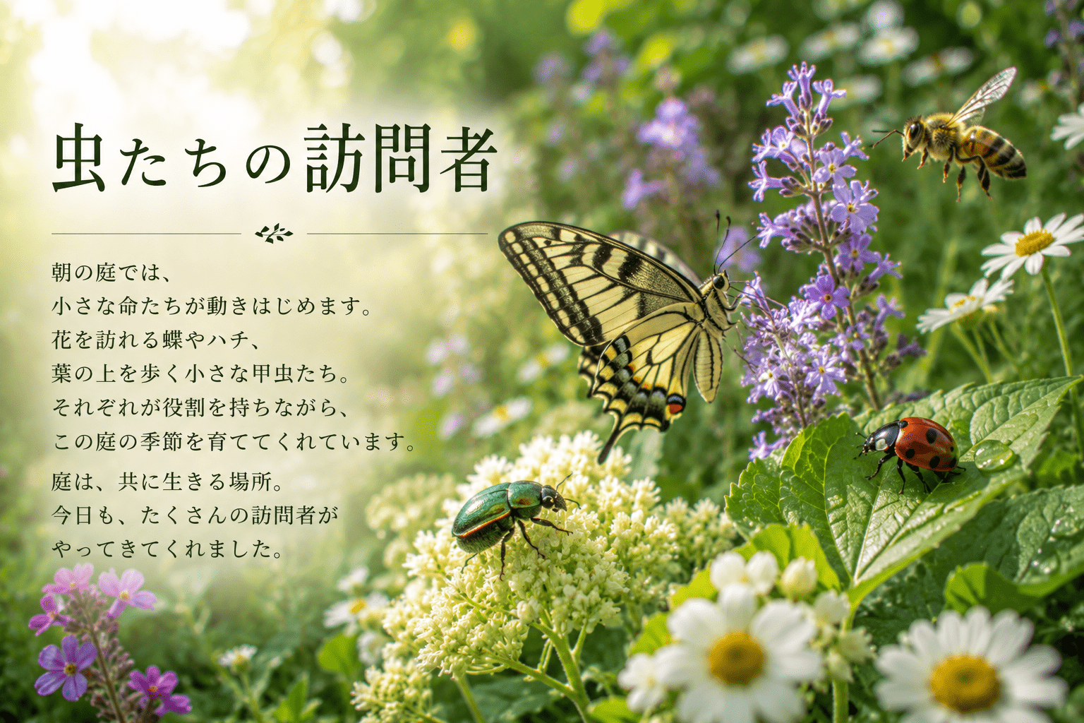 虫たちの訪問者