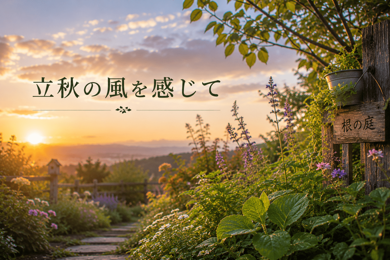 立秋の風を感じて