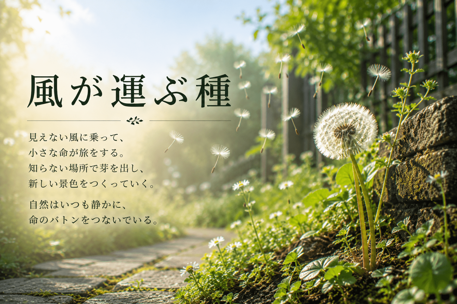 風が運ぶ種